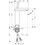 Immagine di Axor Starck  X Miscelatore monocomando lavabo 190 senza saltarello, finitura cromo 10071000