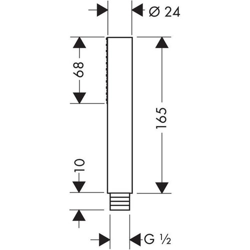 Immagine di Axor STARCK doccetta baton 1 jet, finitura cromo 10531000