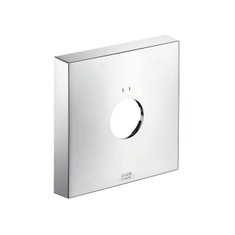 Immagine di Axor Placca distanziale quadrata 1 foro rosso/blu finitura cromo 14965000