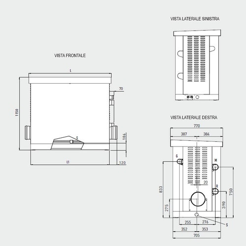 Immagine di Immergas ARES 150 TEC (GPL) ErP Caldaia Basamento modulare a condensazione multibruciatore, alta potenza 3.025682GPL