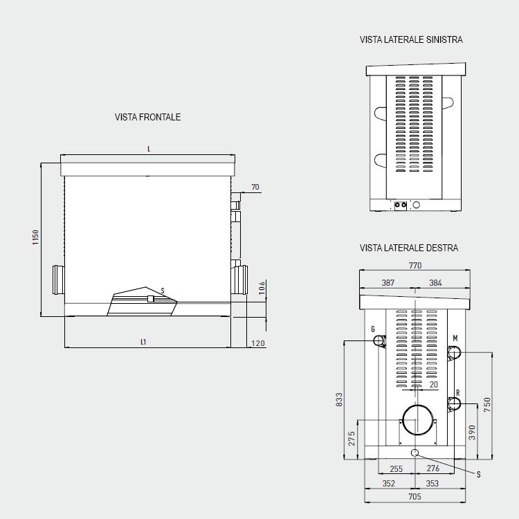 Immagine di Immergas ARES 150 TEC (GPL) ErP Caldaia Basamento modulare a condensazione multibruciatore, alta potenza 3.025682GPL
