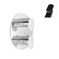 Immagine di Linfa Miscelatore termostatico ad incasso per doccia, con rubinetto d’arresto. 67064E.05.007