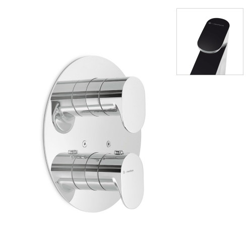 Immagine di Linfa Miscelatore termostatico ad incasso per doccia, con rubinetto d’arresto. 67064E.05.007