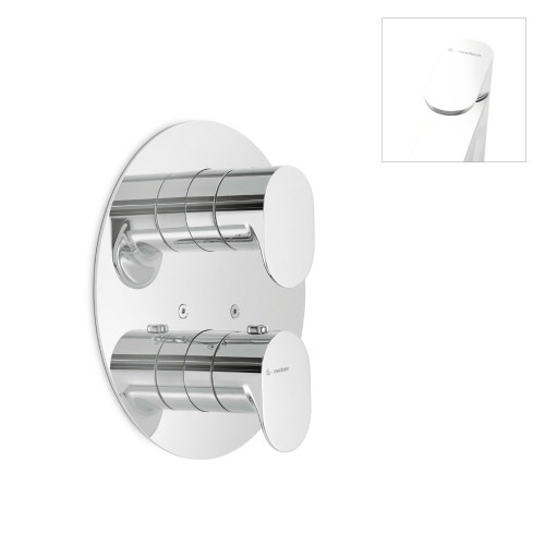 Immagine di Linfa Miscelatore termostatico ad incasso per doccia, con rubinetto d’arresto. 67064E.05.013