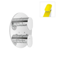 Immagine di Linfa Miscelatore termostatico ad incasso per doccia, con rubinetto d’arresto. 67064E.05.034