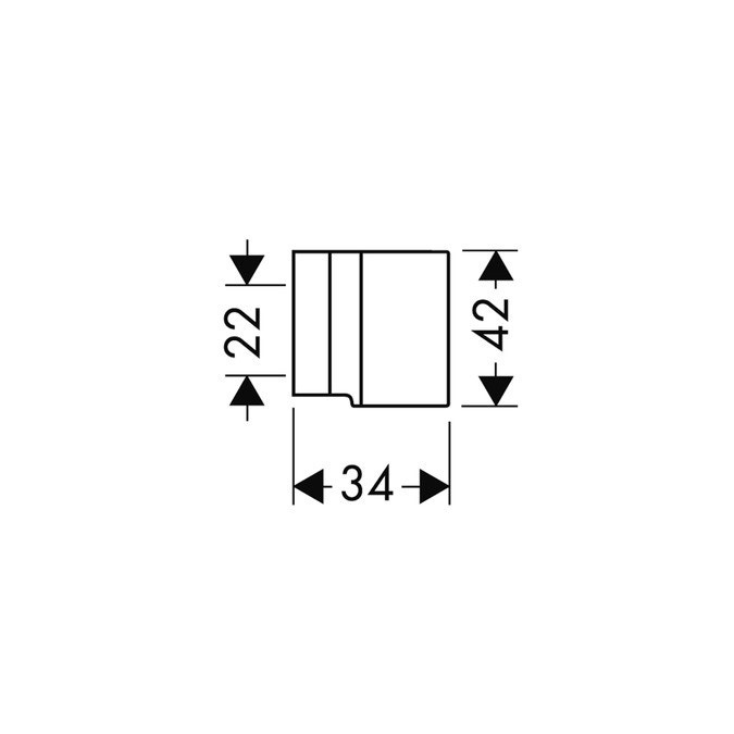 Immagine di Axor STARCK supporto doccia, finitura cromo 27515000
