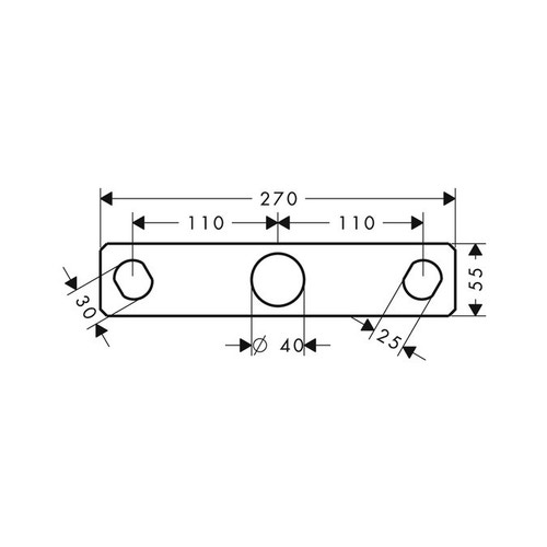 Immagine di Axor Piastra di montaggio 39449000