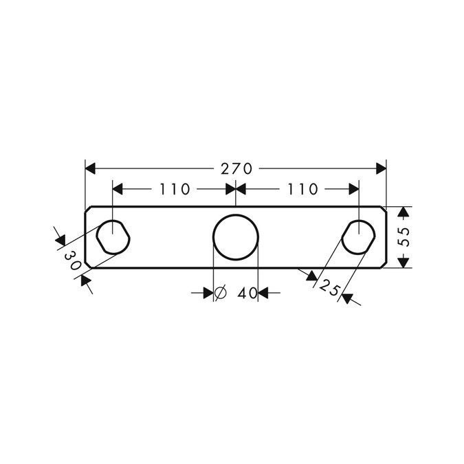 Immagine di Axor Piastra di montaggio 39449000