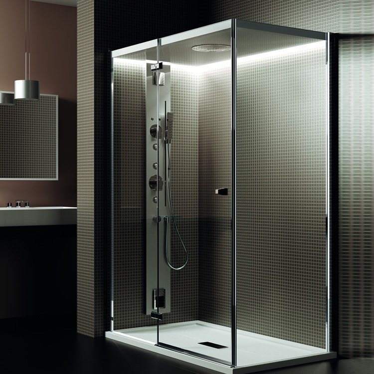 Immagine di Teuco Chapeau Porta doccia battente destro + trattamento Clean Glass   NA8D