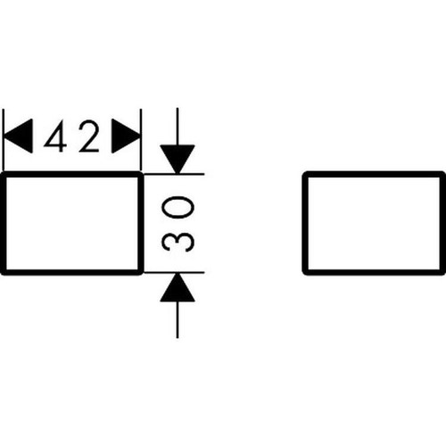 Immagine di Axor Copertura per maniglia finitura cromo 42871000