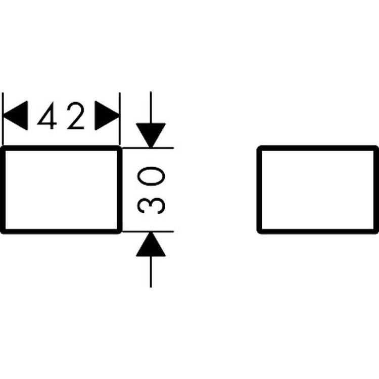 Immagine di Axor Copertura per maniglia finitura cromo 42871000