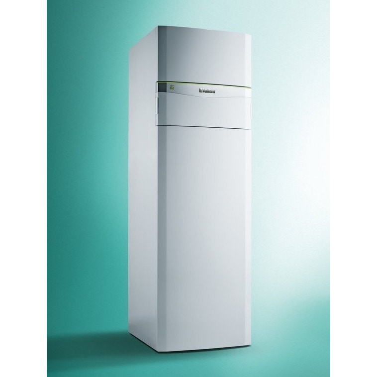 Immagine di Vaillant flexoCOMPACT exclusive W/W 11 kW 230V Pompa di calore geotermica a basamento acqua/acqua combinata + fluoCOLLECT 0020237948