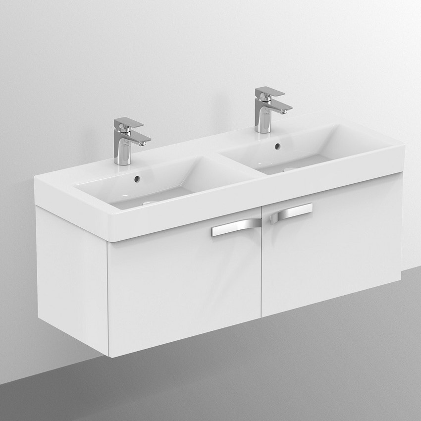 Mobile slim laccato per lavabo Ideal Standard serie Conca