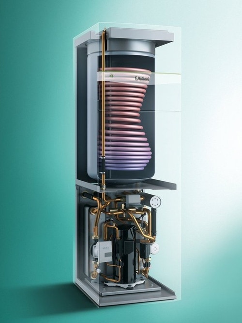 Immagine di Vaillant flexoCOMPACT exclusive W/W 11 kW 230V Pompa di calore geotermica a basamento acqua/acqua combinata + fluoCOLLECT 0020237948