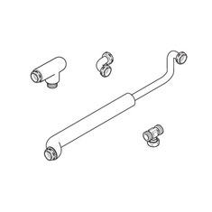 Immagine di Vaillant Kit ricircolo senza pompa, integrabile e completo di tubi ed accessori 0020170502