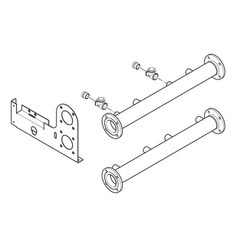 Immagine di Vaillant Blocco idraulico per 2 caldaie in linea o 4 fronte-retro con attacco DN65 (<400 kW) 0020151820