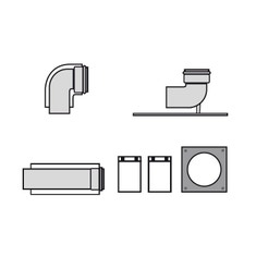 Immagine di Vaillant Set collegamento base per intubamento 200 mm 0020095534