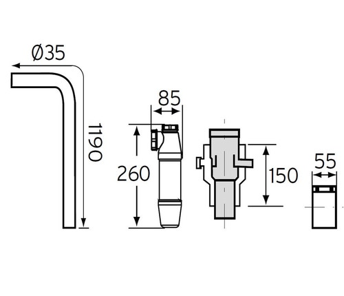 Immagine di Vaillant Adattatore 80/125 mm con raccolta condensa 0020202465