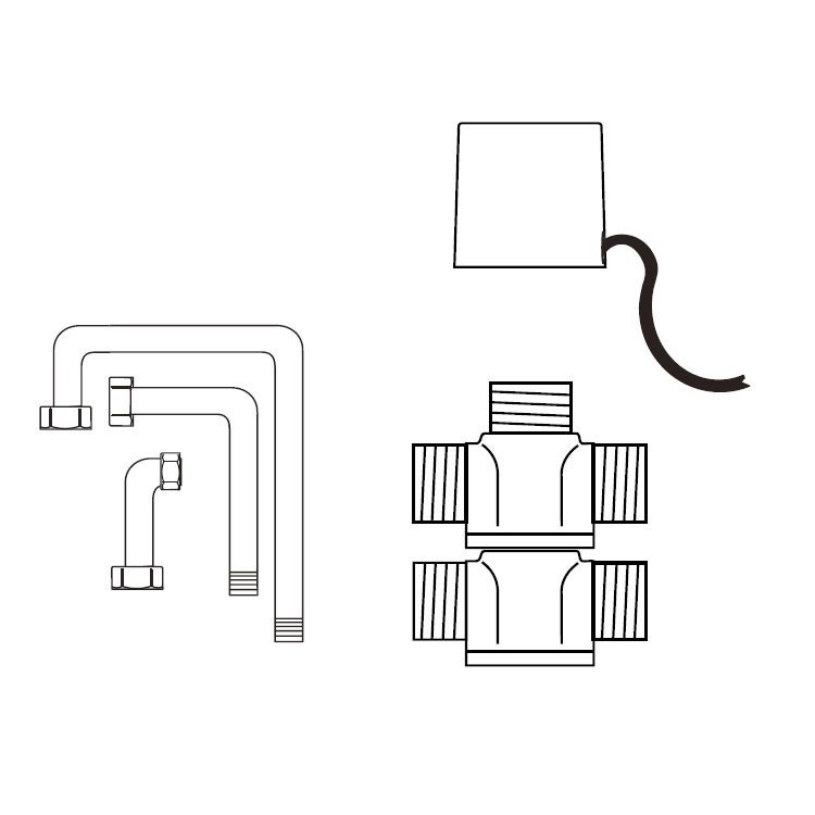 Immagine di Vaillant Connessione idraulica sinistra per fancoil console 0020244357