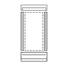 Immagine di Vaillant Moduli ad incasso speciale per 1 VFK verticale, per installazione nei tetti con inclinazione (15°-22°, 27%-41%) 0020087868