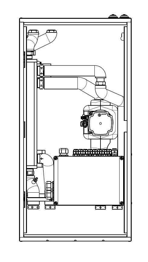 Immagine di Beretta MODULO CONNECT HYBRID 1D con separatore idraulico verticale 1 zona 20130801