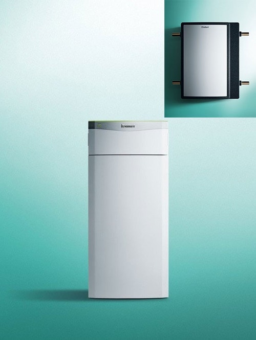 Immagine di Vaillant flexoTHERM exclusive W/W 11 kW 400V Pompa di calore geotermica a basamento acqua/acqua, trifase + fluoCOLLECT 0020221207