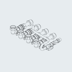 Immagine di Ariston HP SPLIT tubi barrette (tubi nel muro) 3318971