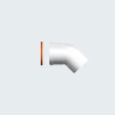 Immagine di Ariston Curva Ø80 M/F 45° (2 pezzi) 3318020