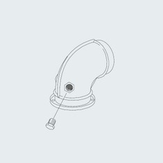 Immagine di Ariston Kit curva coassiale 90° Ø60/100 con prese d’ispezione 705803