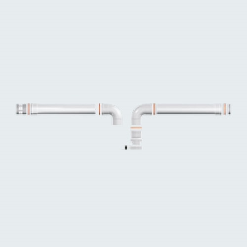 Immagine di Ariston Kit scarico sdoppiato Ø80 CONDENS grigio 3319161