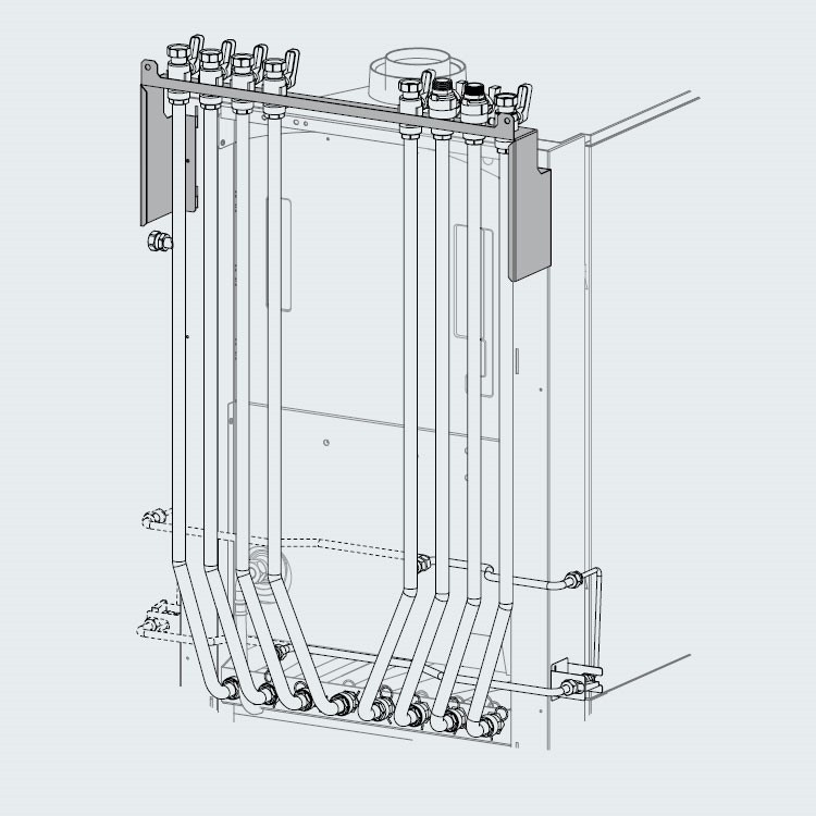 Immagine di Ariston Kit idraulico installazione superiore 3318534