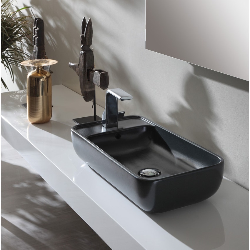 Immagine di Flaminia PASS 60 Lavabo da appoggio con piano laterale PS60AP