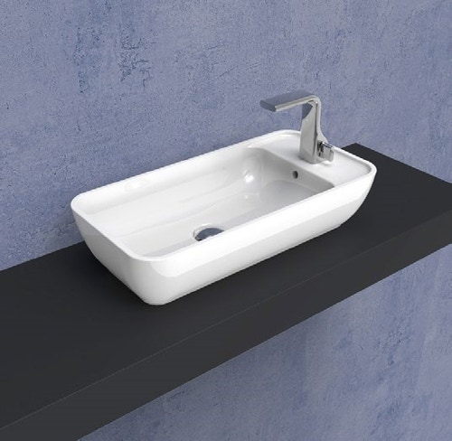Immagine di Flaminia PASS 60 Lavabo da appoggio con piano laterale PS60AP