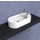 Flaminia PASS 60 lavabo ovale 60 cm da appoggio con piano rubinetteria laterale, bianco PS60AT