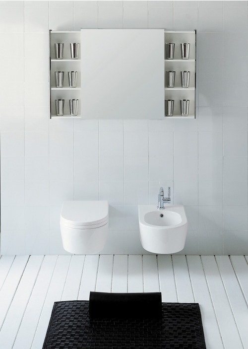 Immagine di Flaminia LEFT/RIGHT specchio contenitore con vani laterali estraibili SPLR