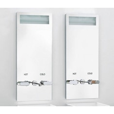 Immagine di Flaminia HOT/COLD Specchio con luce e fori rubinetteria SPHC