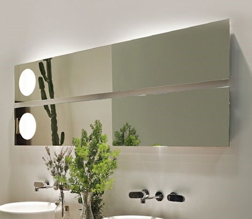 Immagine di Flaminia SIMPLE 150 Specchio reversibile con luce, installazione orizzontale e verticale NDS150