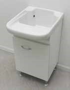 Immagine di Flaminia NORMALE Mobile pieghevole in laminato BIANCO per lavatoio 44 art. 3497 41/B