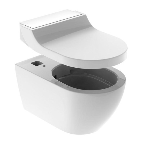 Immagine di Geberit AQUACLEAN TUMA COMFORT sedile con funzione bidet e chiusura ammortizzata, colore bianco con cover colore bianco 146.270.11.1