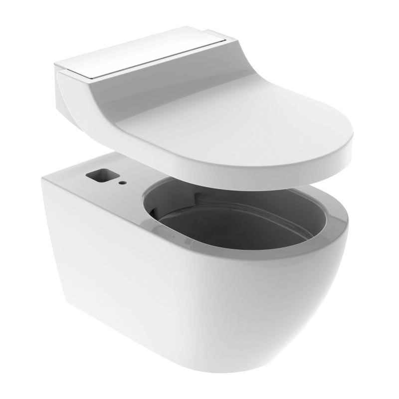 Immagine di Geberit AQUACLEAN TUMA COMFORT sedile con funzione bidet e chiusura ammortizzata, colore bianco con cover colore bianco 146.270.11.1
