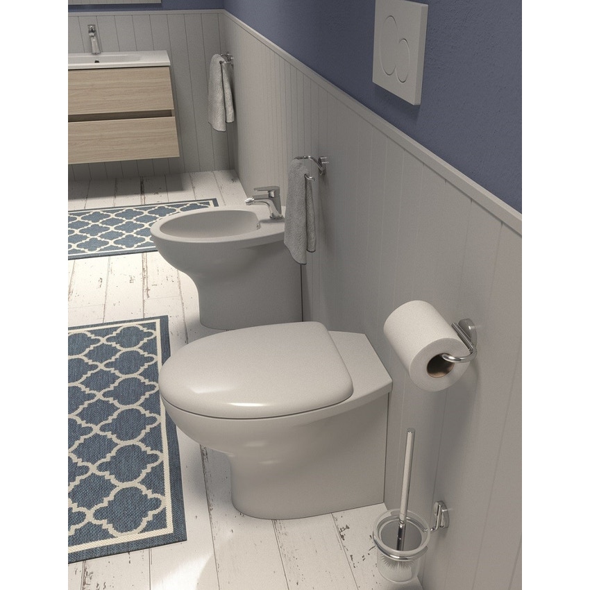 Immagine di Ponsi Bagno completo, finitura mobile effetto legno colore olmo SMILE2-O