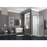 Immagine di Ponsi Bagno completo, finitura mobile effetto legno colore olmo SMILE2-O