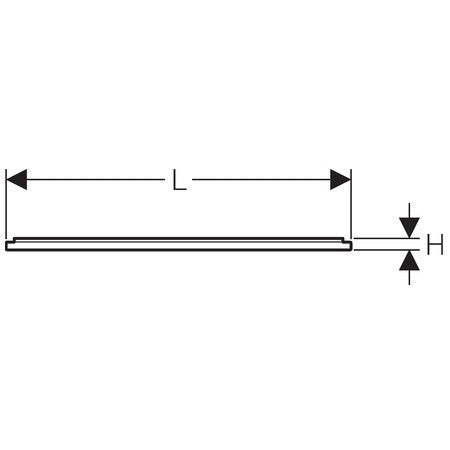 Immagine di Geberit telaio d'installazione per superficie doccia 100x100 cm, per 4 piedi di supporto 154.480.00.1