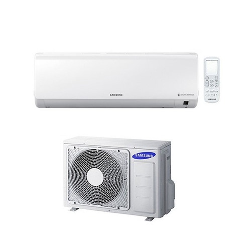 Immagine di Samsung NEW STYLE PLUS R32 Climatizzatore monosplit inverter bianco | unità esterna 2.5 kW unità interna 9000 BTU F-AR09NFB