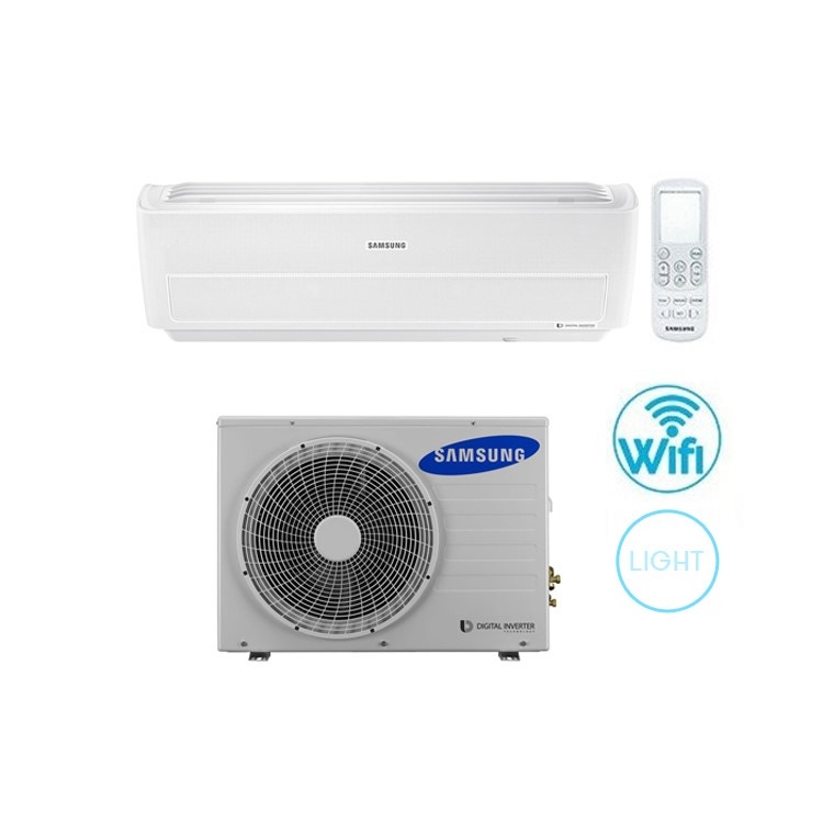 Immagine di Samsung WINDFREE LIGHT R32 Climatizzatore monosplit inverter Wi-Fi, bianco | unità esterna 2.5 kW unità interna 9000 BTU F-AR09NXC