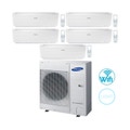 Immagine di Samsung WINDFREE LIGHT Climatizzatore penta split inverter WiFi Bianco | unità esterna 10 kW unità interne 9000+9000+9000+9000+9000 AJ100MCJ5EH/EU+5xAR09NXWXCWKNEU
