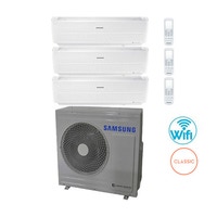 Immagine di Samsung WINDFREE CLASSIC Climatizzatore trial split inverter WiFi Bianco | unità esterna 6.8 kW unità interne 9000+9000+9000 BTU AJ068MCJ3EH/EU+3xAR09NXPXBWKNEU