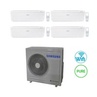 Immagine di Samsung WINDFREE PURE Climatizzatore quadri split inverter WiFi Bianco | unità esterna 7 kW unità interne 7000+7000+7000+7000 BTU AJ070MCJ4EH/EU+4xAR07NXCXAWKNEU