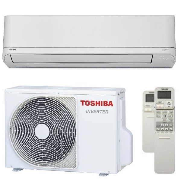 Immagine di Toshiba SHORAI R32 Climatizzatore monosplit inverter | unità esterna 7.1 kW unità interna 24000 BTU RAS-B24PKVSG-E+RAS-24PAVSG-E