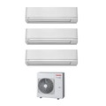 Immagine di Toshiba SHORAI R410A Climatizzatore trial split inverter | unità esterna 7.5 kW unità interne 7000+9000+12000 BTU RAS-3M26S3AV-E+RAS-M07PKVSG-E+RAS-B10PKVSG-E+12